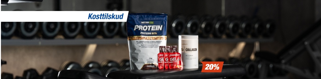 Kosttilskud - Op til 20%